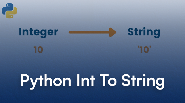 Python int to string
