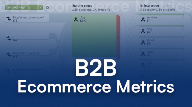 B2B ecommerce metrics