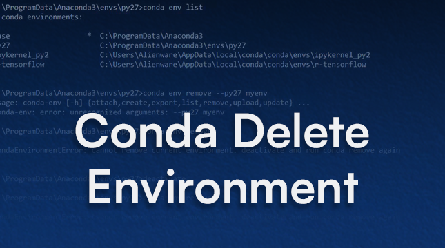 Conda delete environment